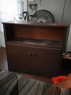 Wooden hutch cabinet