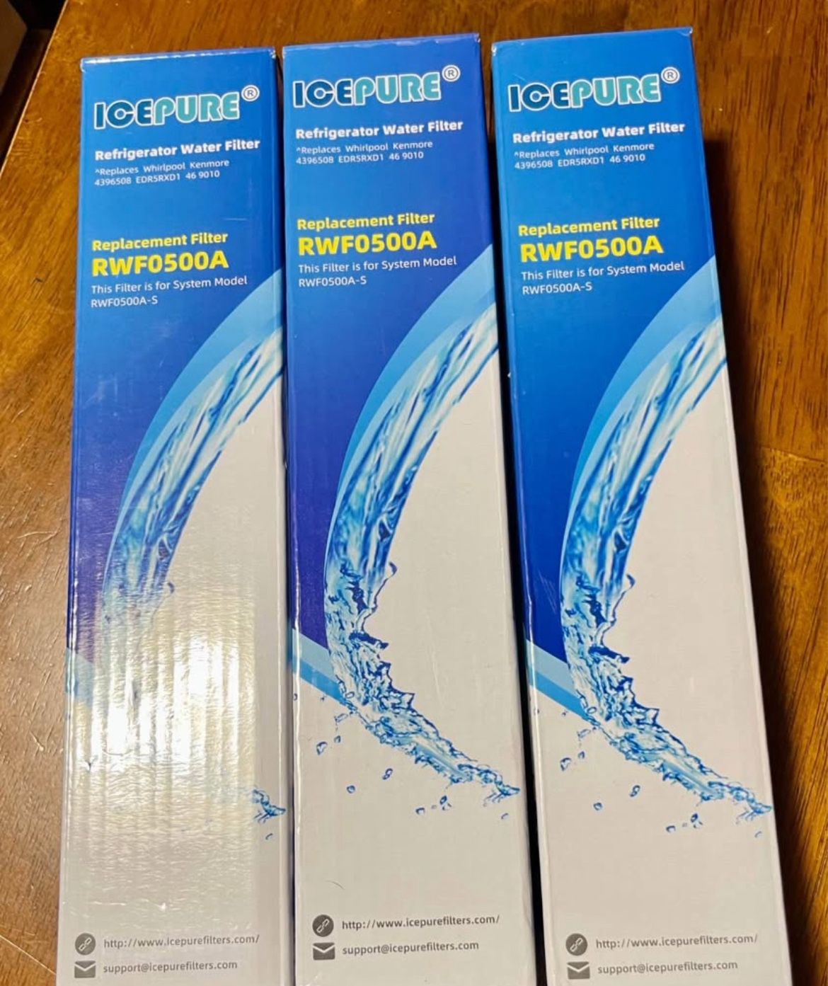 IcePure Refrigerator Water Filters (RWF0500A) 3 Pack