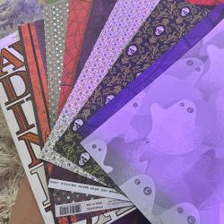 Halloween Scrapbooking Paper Set 12 X 12