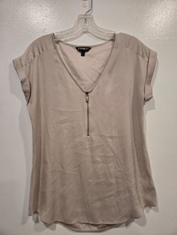 Express V-Neck Zip Blouse