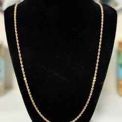 10k  Gold Rope Chain