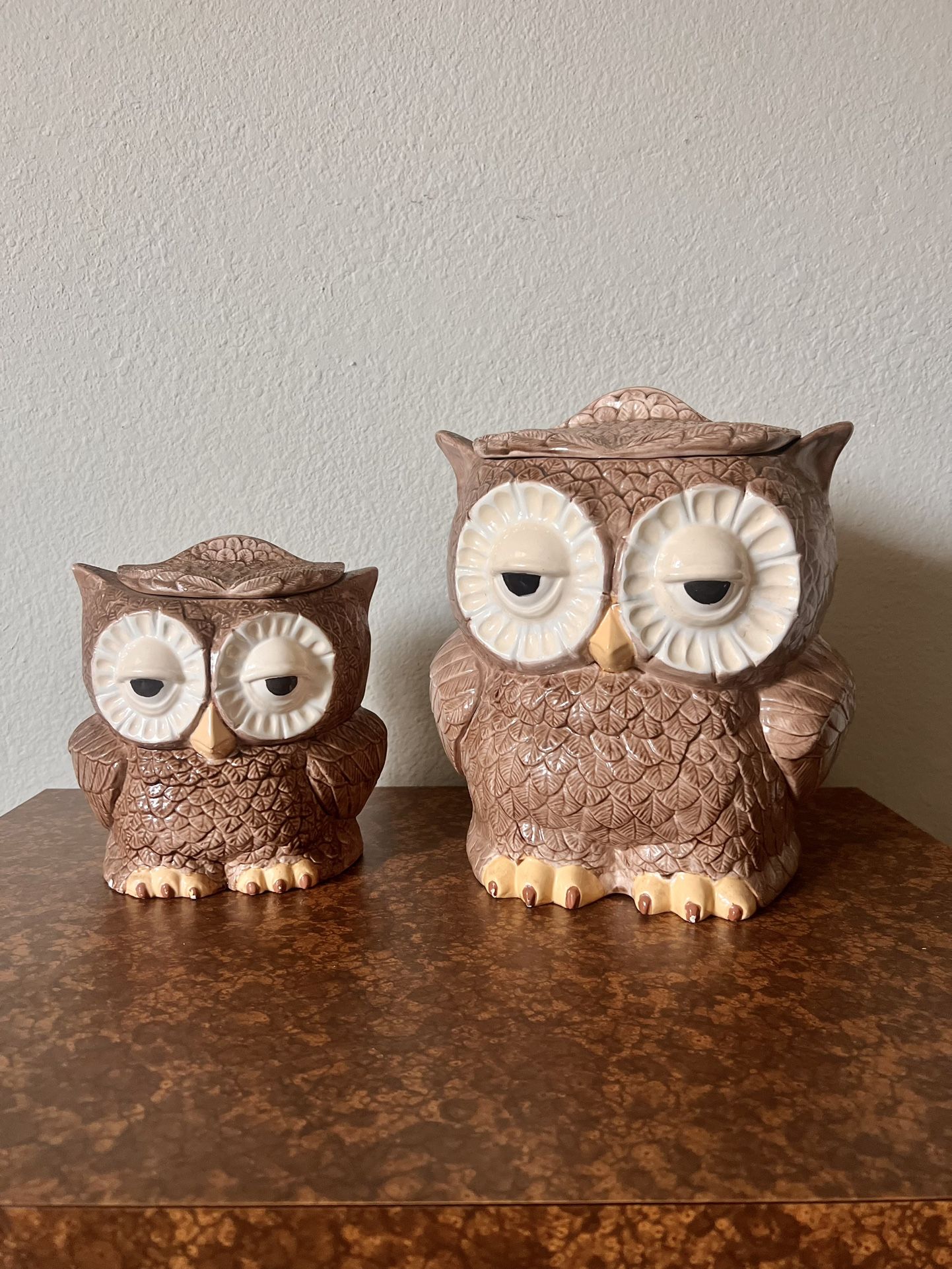 Vintage Owl Cookie Jars