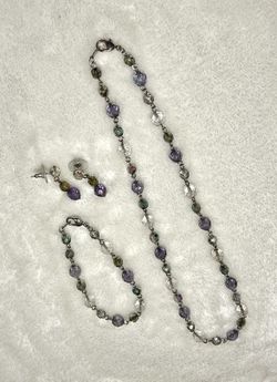 Vintage Premier Designs 3-pc Beaded Jewelry Set