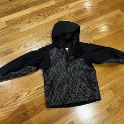 2 In 1 Columbia  Kids Rain Coat With Fleece Inner Sweater Size 6/7 Youth
