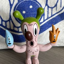 Gary Baseman Vinyl Figurine 2004 Aqua Fire Water Bunny "Naked"