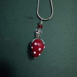 Strawberry Charm Necklace