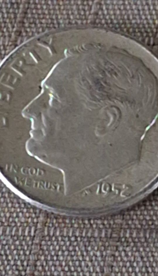 1952 No Mint Silver Dime