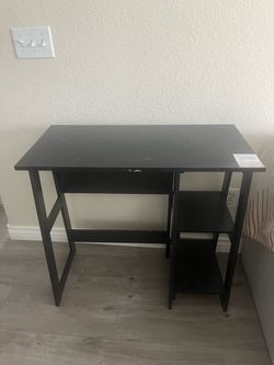 Black desk