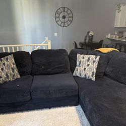 Navy Blue Sectional