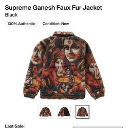 Supreme fur jacket 