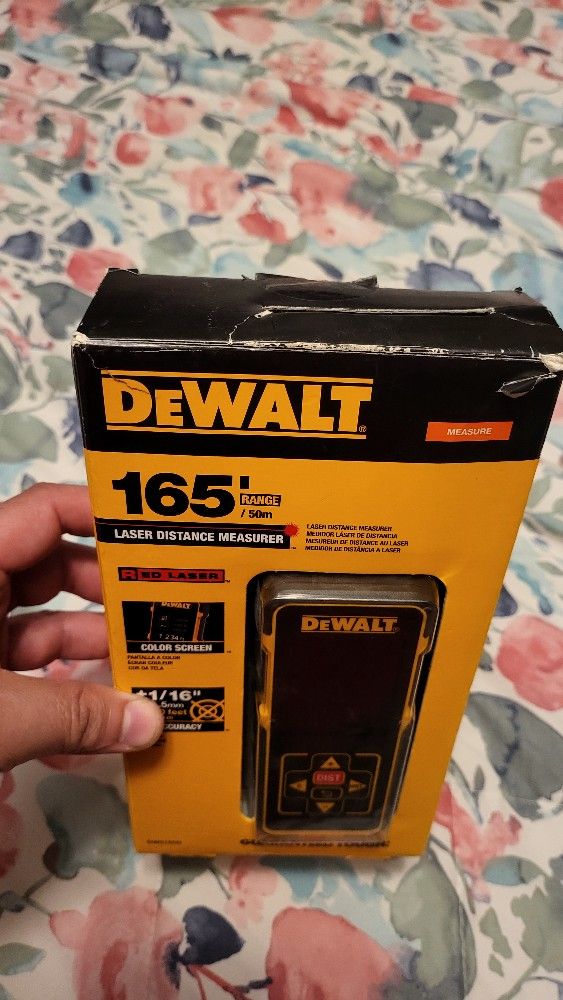 Dewalt Distance Measurer With Red Laser