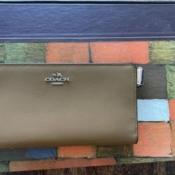 Coach Tan Leather Wallet
