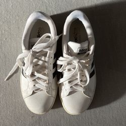 US 6 Adidas Cloudfoam Black&white Shoes