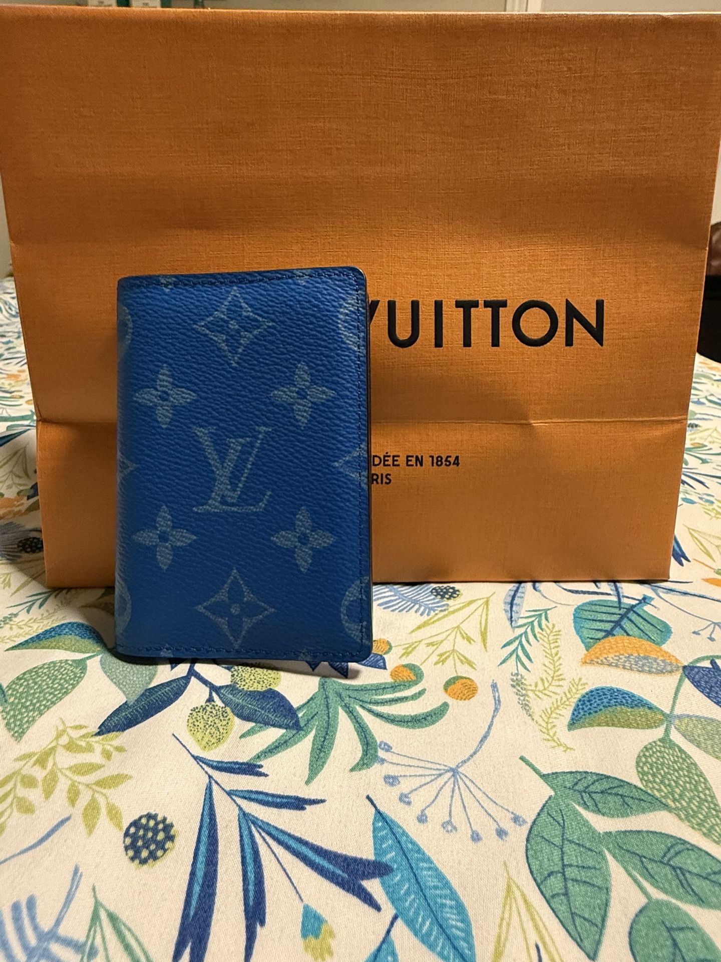 Authentic Blue Louis Vuitton Pocket Organizer.