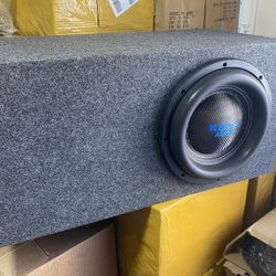 12” Kong Audio 5000w Max Power Neodymium Subwoofer + Ported Spl Box 