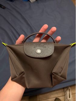 Longchamp Le Pliage Mini Pouch "Mocha"