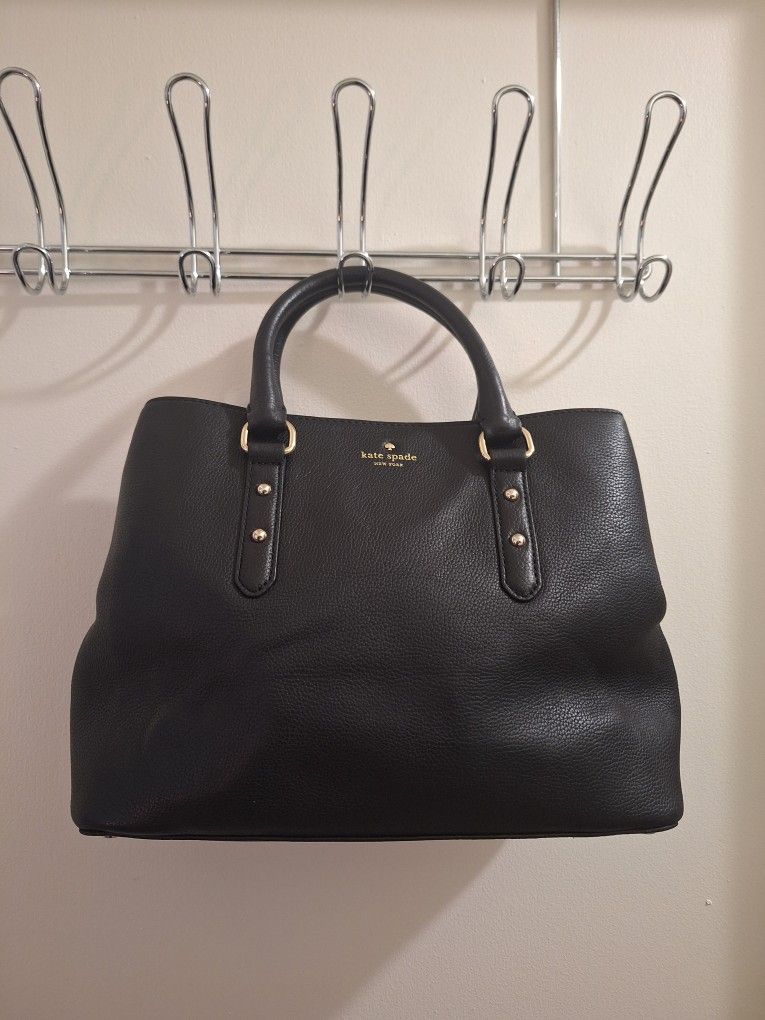 Kate Spade New York Chelsea Nylon Large Tote Satchel Tote Bag Shoulder Bag Black