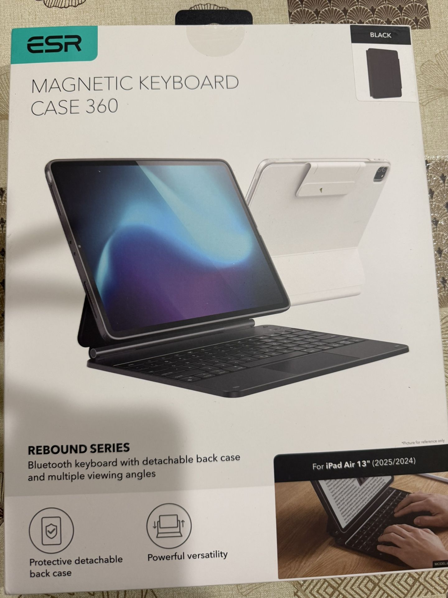 ESR iPad Air 13 Inch Case Keyboard (M3/M2, 2025/2024)