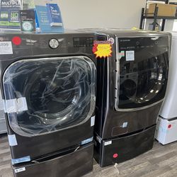 LG Washer / Gas Dryer / 2 Pedestal Bases Combo Deal (NOW ONLY $2305)