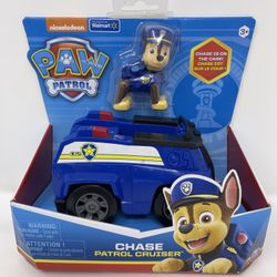 Paw Patrol Chase’s Patrol Cruiser Vehicle with Collectible Figure