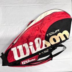 Wilson Tennis Bag (Holds 6 Racquets)(Bag Only … NO Rackets)