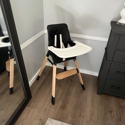 Black White High Chair 