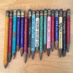 Lot 17 Vintage Assorted Husky Empire Pedigree Thick Shop Pencils