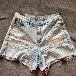 American Eagle Denim Shorts Size 8