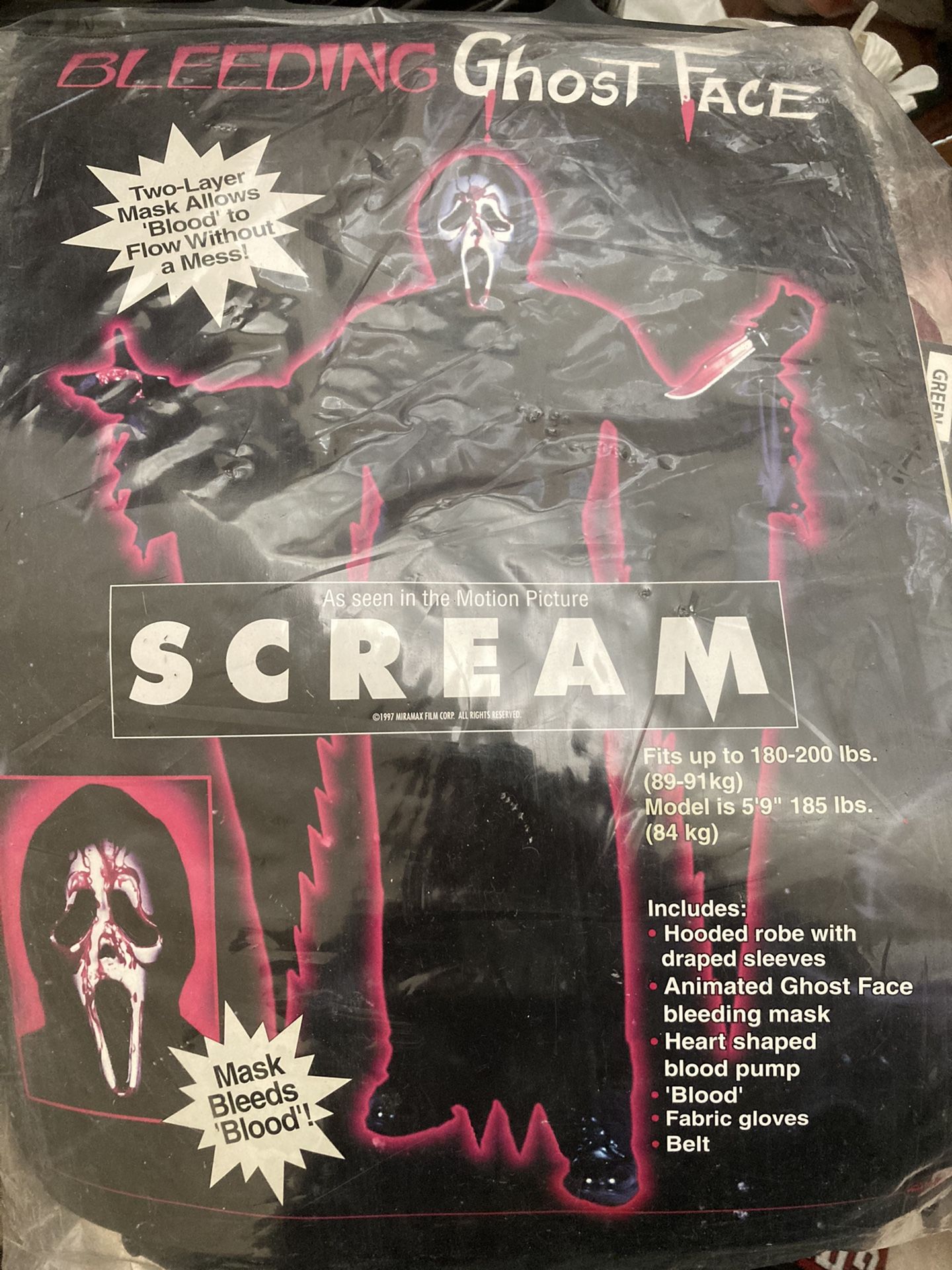 Scream Costume Bleeding Ghost Face