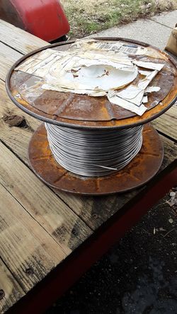 Partial Spool of Pure Aluminum Lead