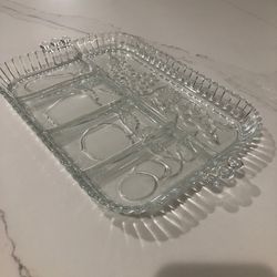 Vintage INDIAN  glass tray