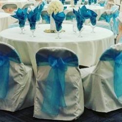 Ivory Chair Covers For Folding Chairs For Sale. Cobertores  Color Crema Para Cillas De Doblar 