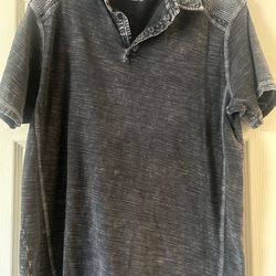 Men’s black label buckle shirt
