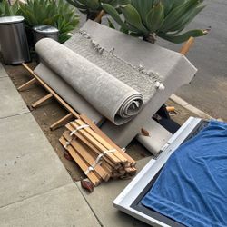 FREE BEDFRAME AND RUG