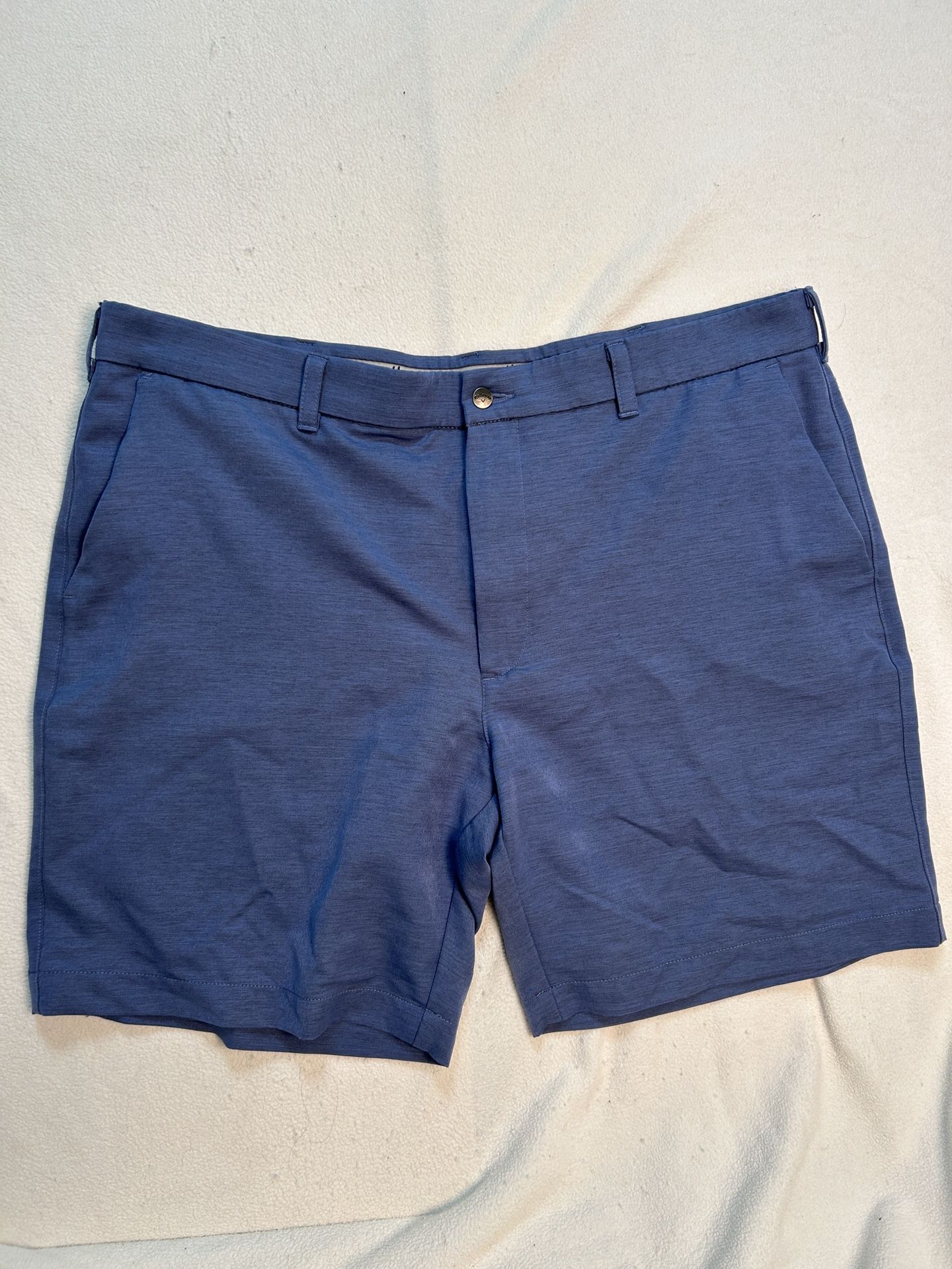 Callaway Blue Golf Shorts Mens Size 40 with 9 Inch Inseam Pockets Flat Front 