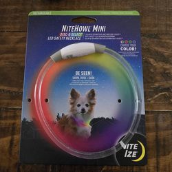 NEW Nite Ize LED Dog Safety Necklace Mini