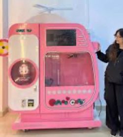 Cotton candy vending machine