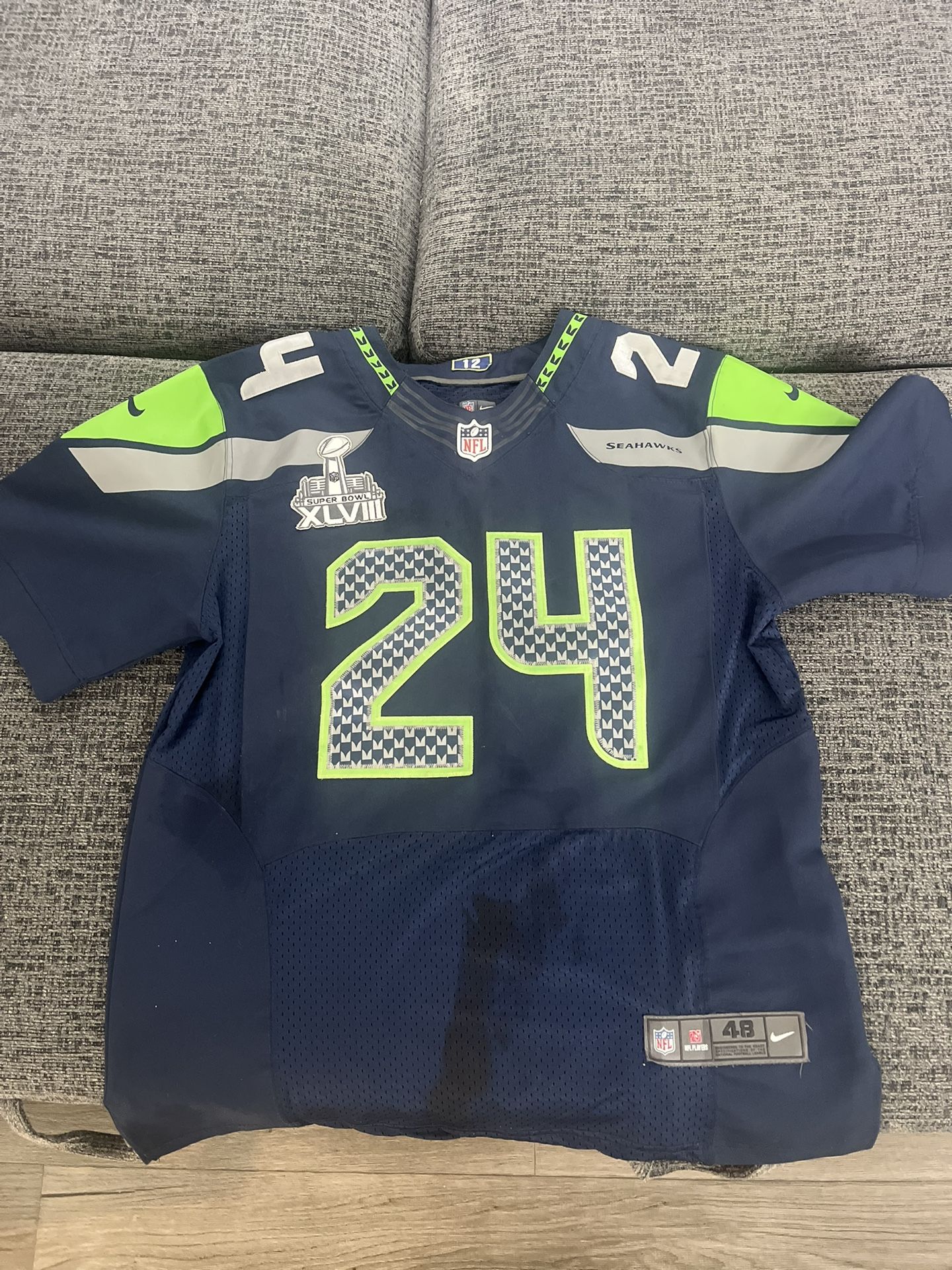 Marshawn Lynch Super Bowl Stitched Jersey