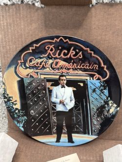Vtg Rick's Cafe American Casablanca Bradford Exchange Bogart Wall Decor Plate