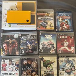 Brand New Nintendo DSi XL – Complete in Box With 10 PS3 Games 