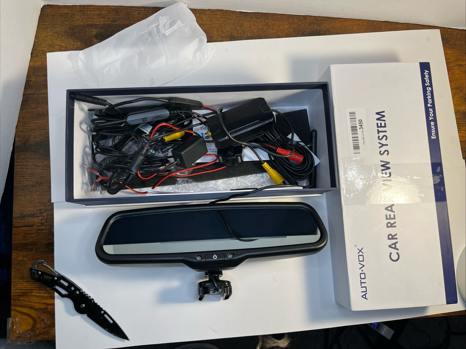 AUTO-VOX T1400 Upgrade Wireless Backup Camera for Car/Truck OEM Rear View Mirror