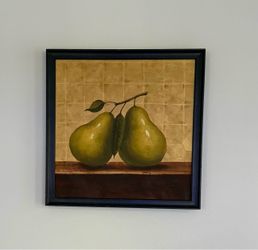 Framed Still Life Pears Wall Art