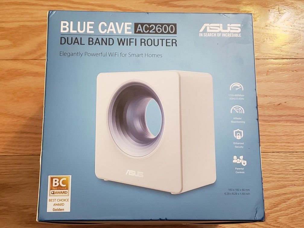 ASUS Wireless Router Blue Cave AC2600 Dual-Band Wi-Fi Gigabit Ethernet Ai Mesh