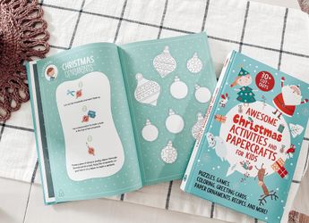 Awesome Christmas activities + paper crafts for kids book