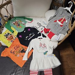 Baby girls holiday clothes bundle lot size 18m