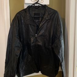 Men’s Andrew Marc Leather Jacket Sz XL