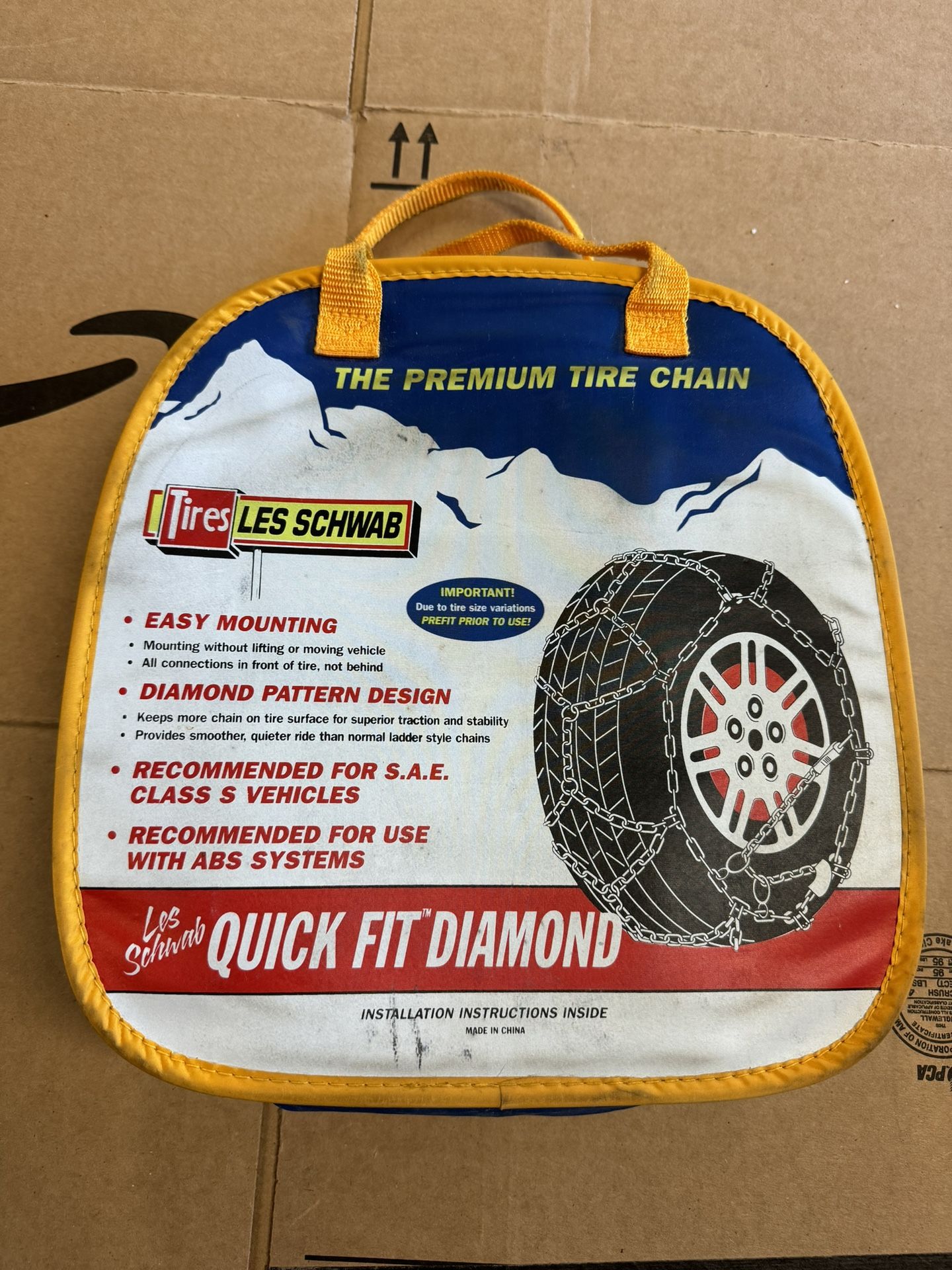Les Schwab Quick Fit Diamond Tire Chains 1535-s
