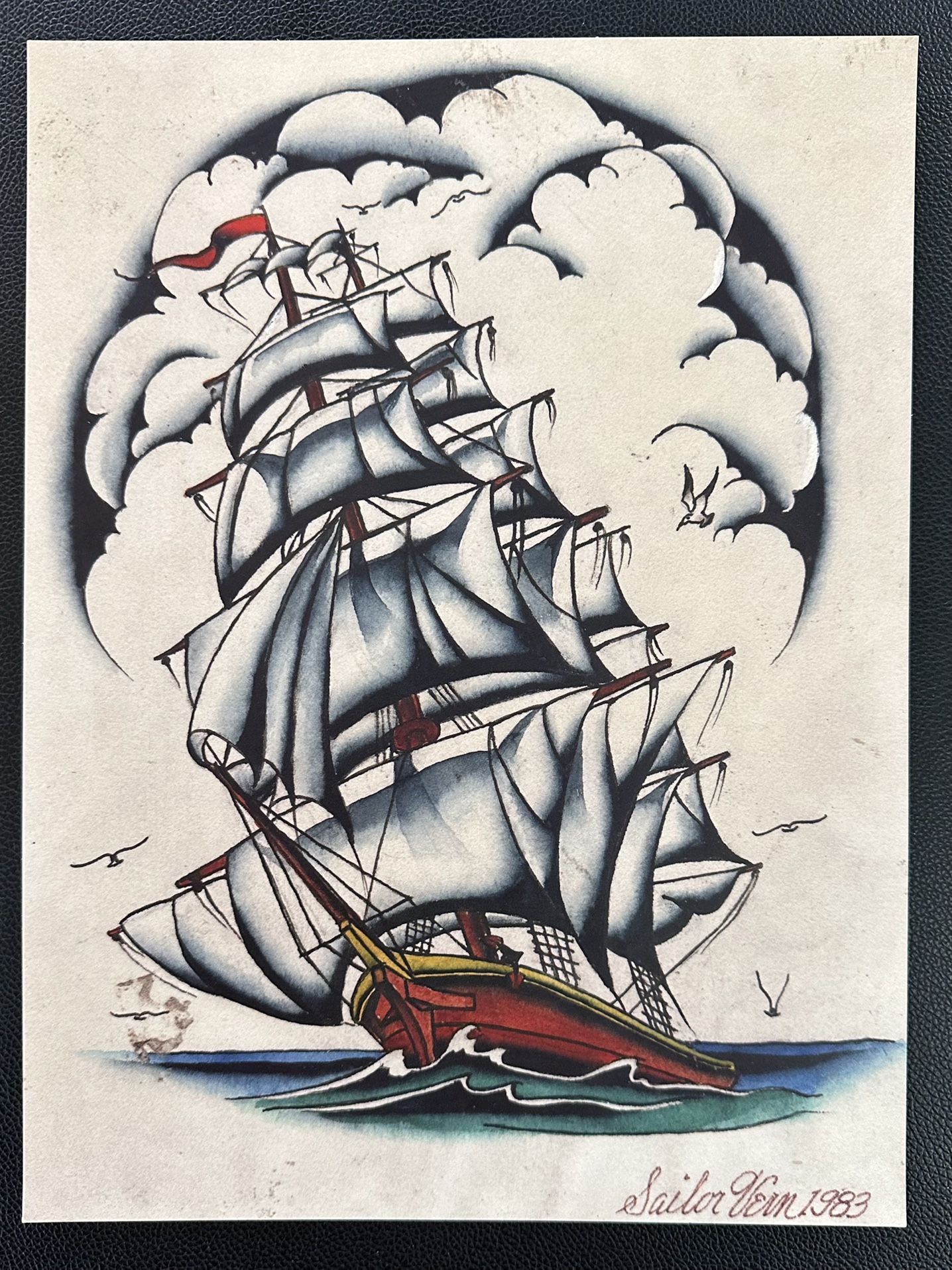 Vintage Ship Panting