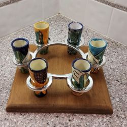 Shot Glasses And Holder