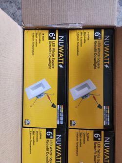 Nuwatt square 6 inch led trims